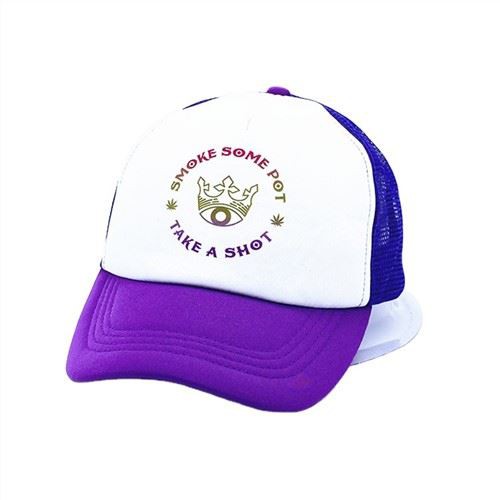 紫网装卡车手帽
